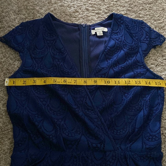 Francesca's Collections Navy Blue Ruffled Romper XS - Picture 9 of 10